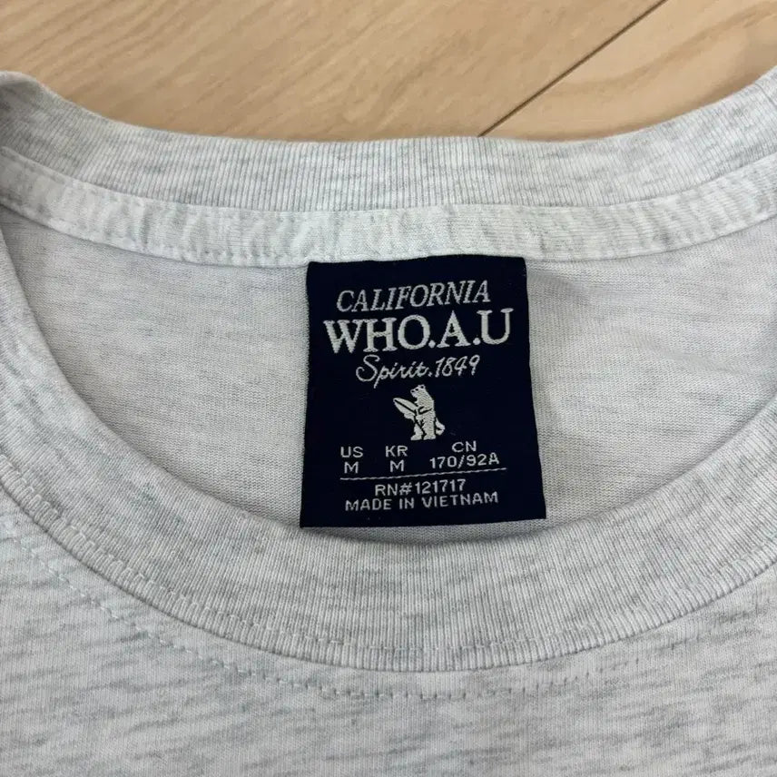 [BUNJANG] WHO.A.U California T-shirt / WHO.A.U 캘리포니아 반팔티셔츠 100