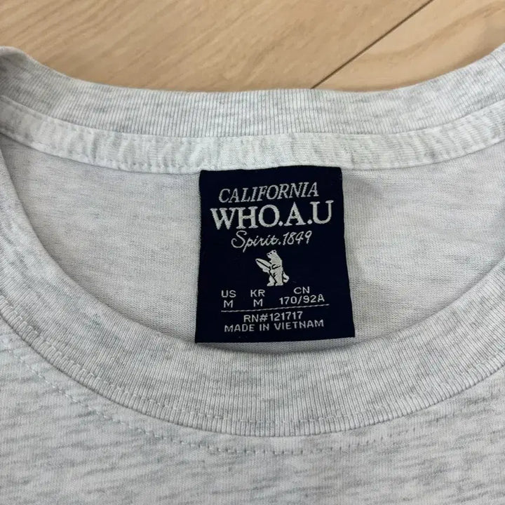 [BUNJANG] WHO.A.U California T-shirt / WHO.A.U 캘리포니아 반팔티셔츠 100