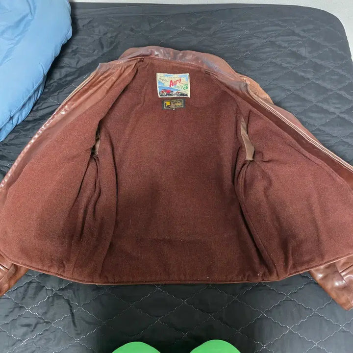 [SOLD OUT] 빈티지 에어로레더 하프벨트 카우하이드 42사이즈 판매