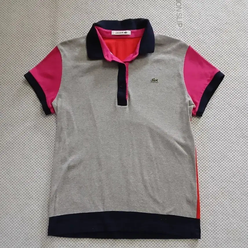 [BUNJANG] Lacoste Colorblock Short Sleeve Polo T-Shirt / 라코스테 컬러블록 반팔 폴로티