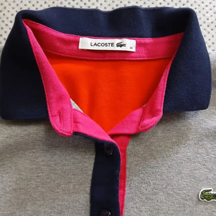 [BUNJANG] Lacoste Colorblock Short Sleeve Polo T-Shirt / 라코스테 컬러블록 반팔 폴로티