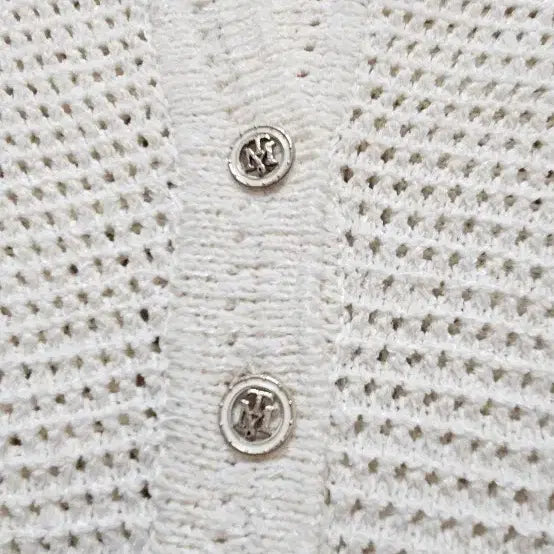 [BUNJANG] TIME Crochet Knit Short Sleeve Ivory / TIME 타임 크로셰 니트 반팔 아이보리