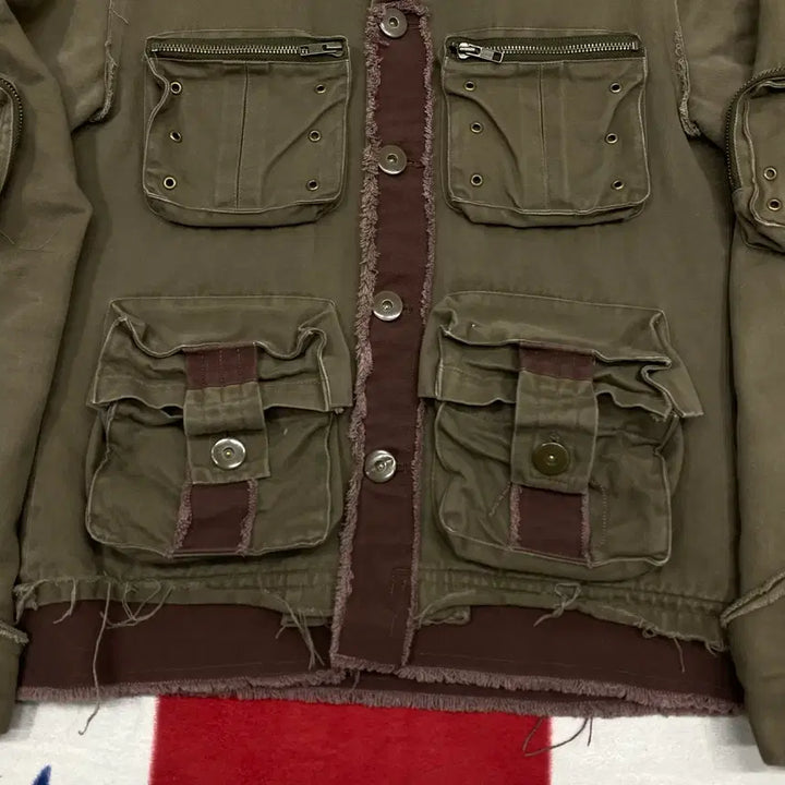 [BUNJANG] Vintage Y2K Multi-Pocket Jacket (Size S) / 빈티지 y2k 멀티포켓 자켓 2 실측 S