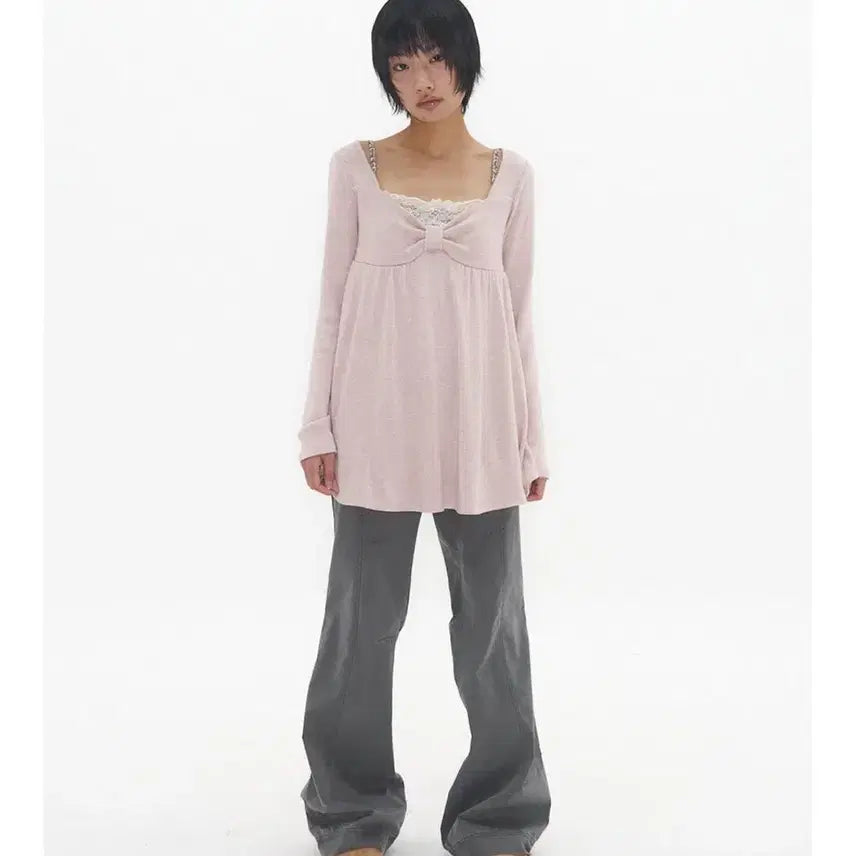 [BUNJANG] Expiredgirl Bambi Soft Top Pink / Expiredgirl 익스파이어드걸 밤비 소프트탑 핑크
