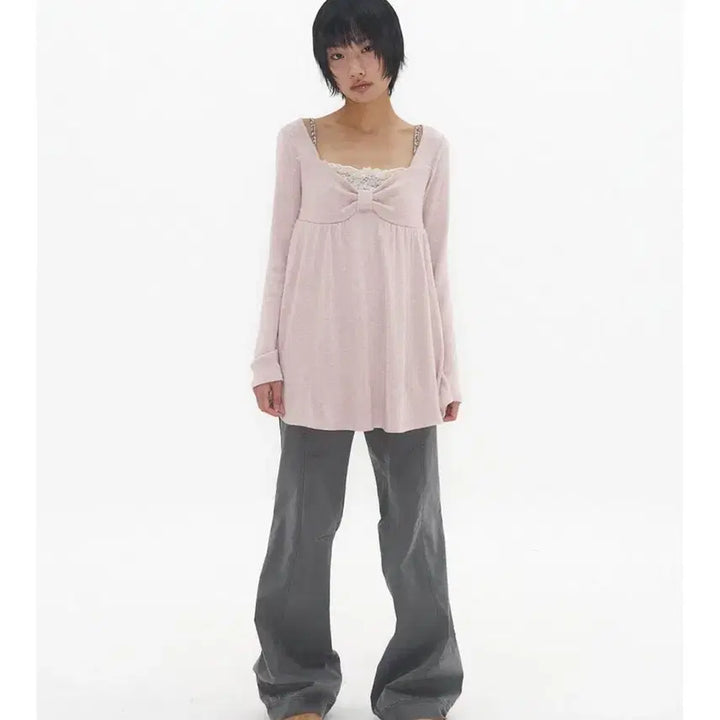 [BUNJANG] Expiredgirl Bambi Soft Top Pink / Expiredgirl 익스파이어드걸 밤비 소프트탑 핑크