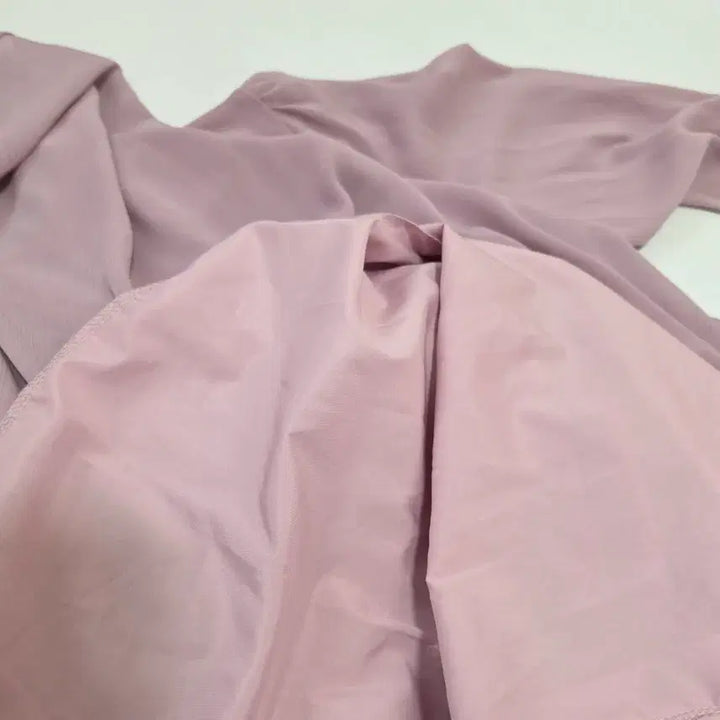 [BUNJANG] Chiffon Long Dress with Ribbon / 총장 128cm 쉬폰 롱원피스 리본