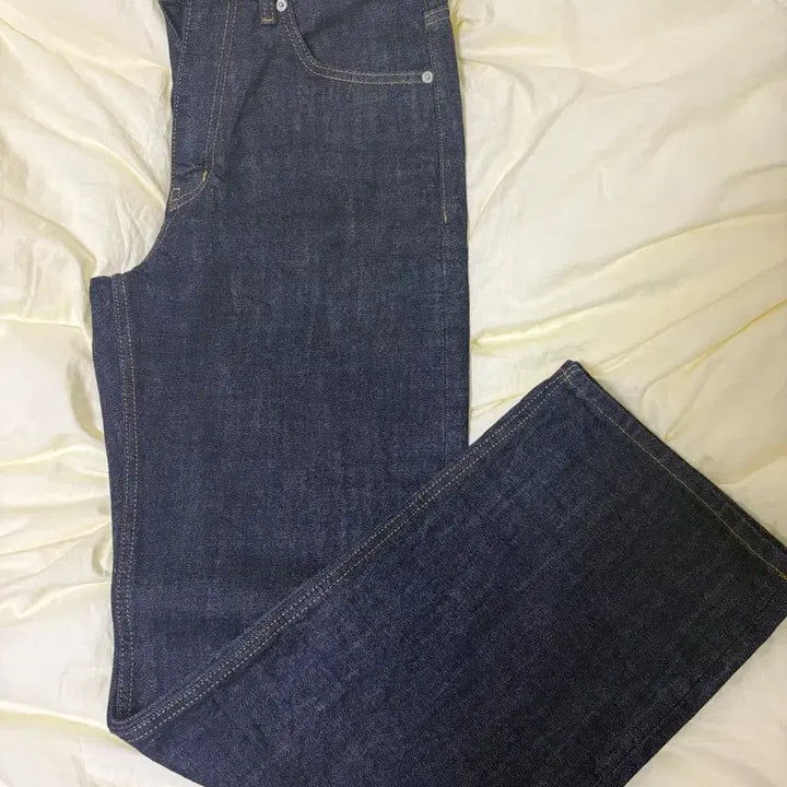 [BUNJANG] DENMAID DEN0861 Selvage Wide Denim Mid Indigo S / 덴메이드 DEN0861 셀비지 와이드 데님 미드 인디고 S