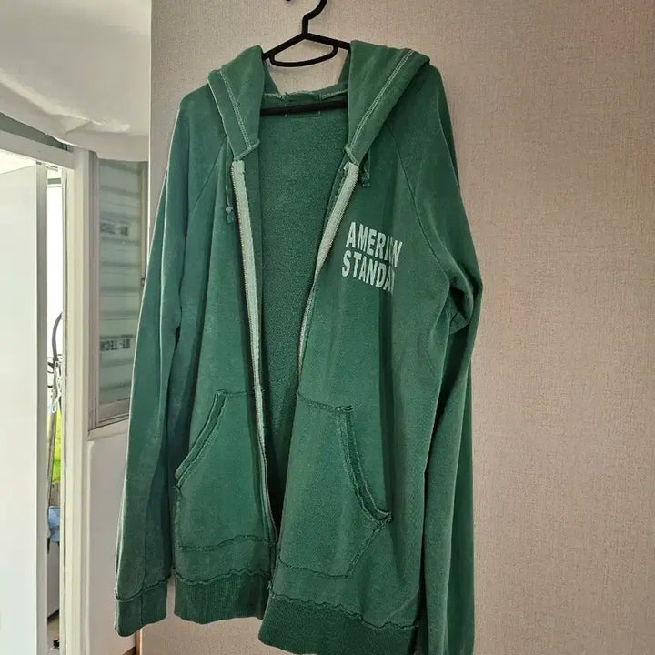 [SOLD OUT] 아메리칸 스탠다드 그린색긴후드집업1+1 반택무료배송