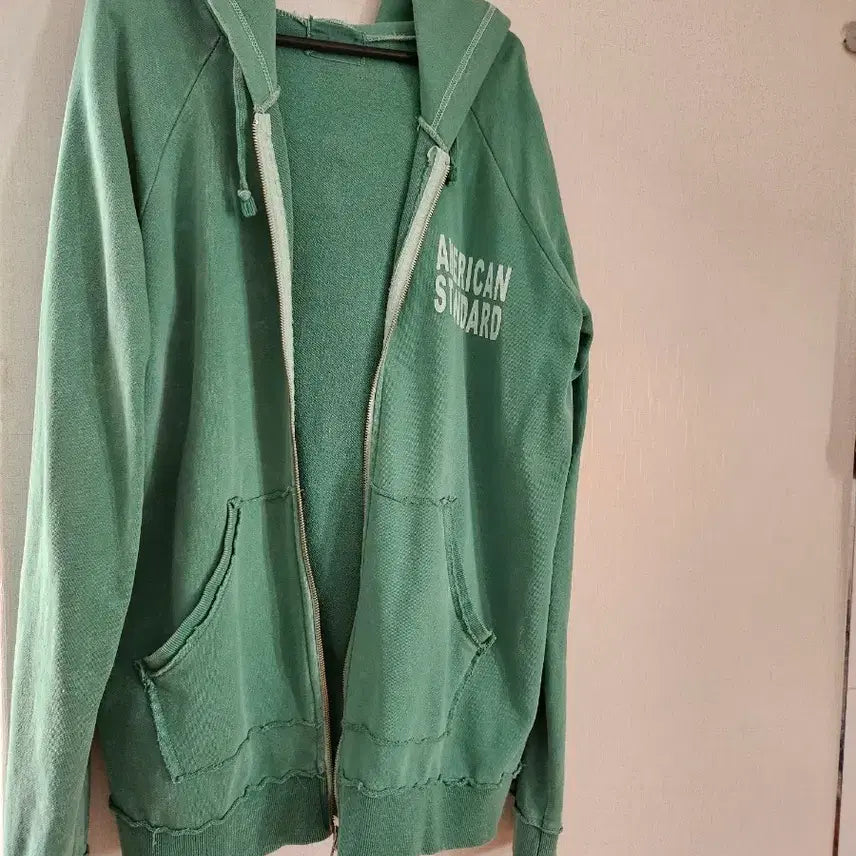 [SOLD OUT] 아메리칸 스탠다드 그린색긴후드집업1+1 반택무료배송