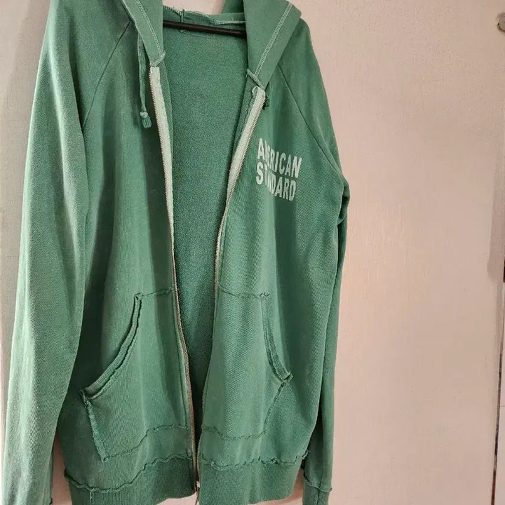 [SOLD OUT] 아메리칸 스탠다드 그린색긴후드집업1+1 반택무료배송