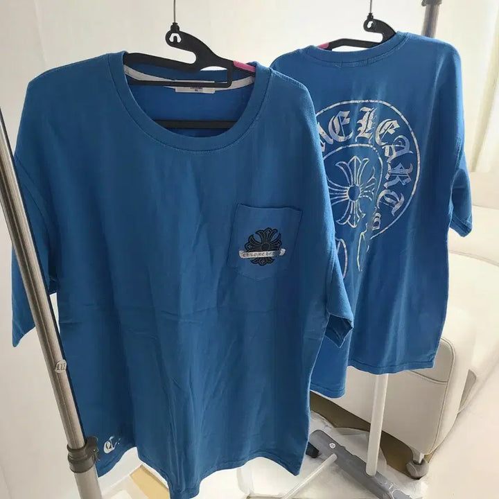 [BUNJANG] Chrome Hearts Blue Short Sleeve T-shirt / 크롬하츠 반팔 티셔츠블루남여새옷