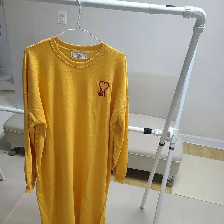 [BUNJANG] Ami Long Sleeve Sweatshirt Dress / 아미맨투맨 롱 원피스새거에요새옷