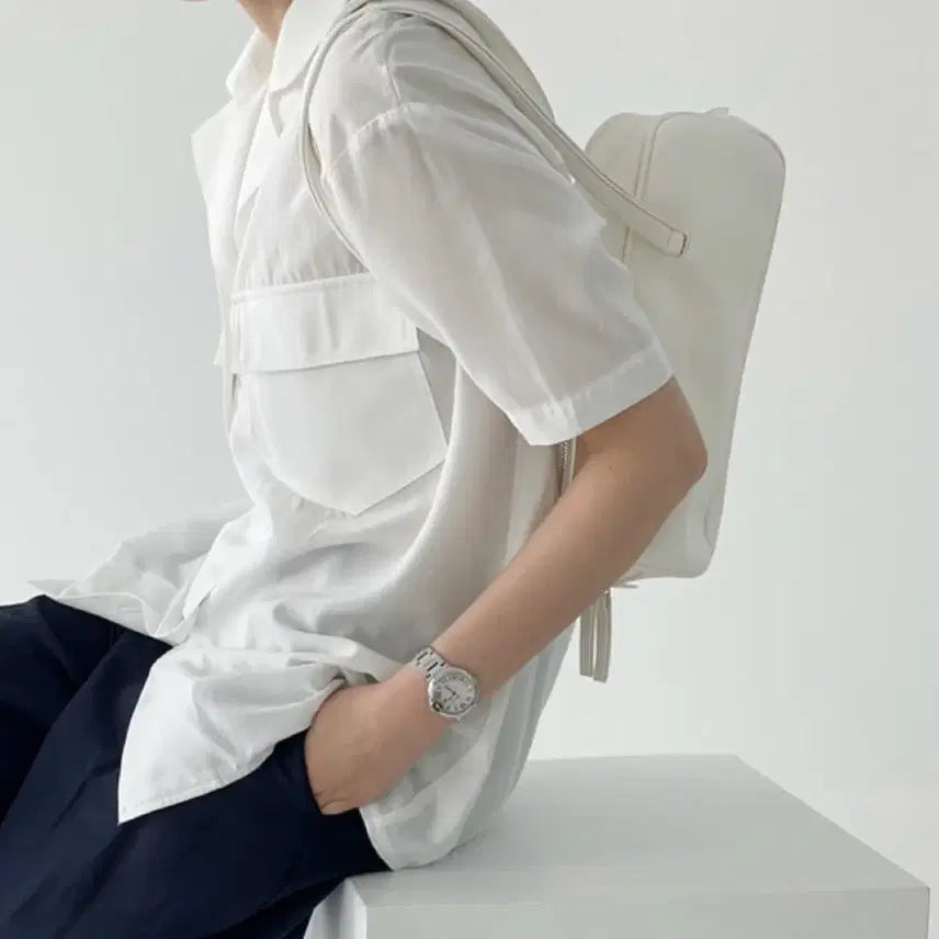 [BUNJANG] Autumn Frombag Ivory Shoulder Bag / 어텀 프롬백 숄더백 아이보리