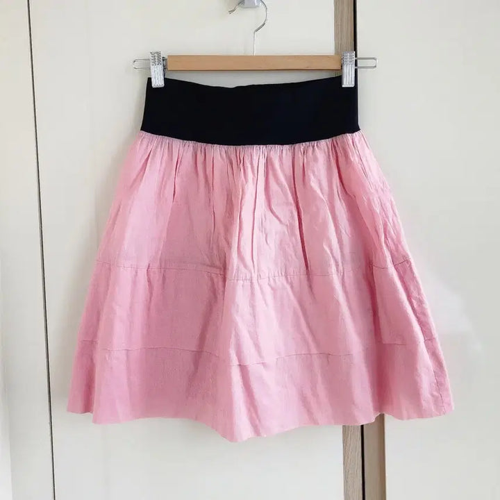 [BUNJANG] Theory Pink Banded Skirt / Theory 띠어리 핑크 밴딩 스커트