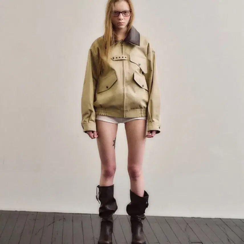 [BUNJANG] Dared Gun Pocket Blouson Jacket / 데어드 자켓 Dared gun pocket blouson 워크 블루종