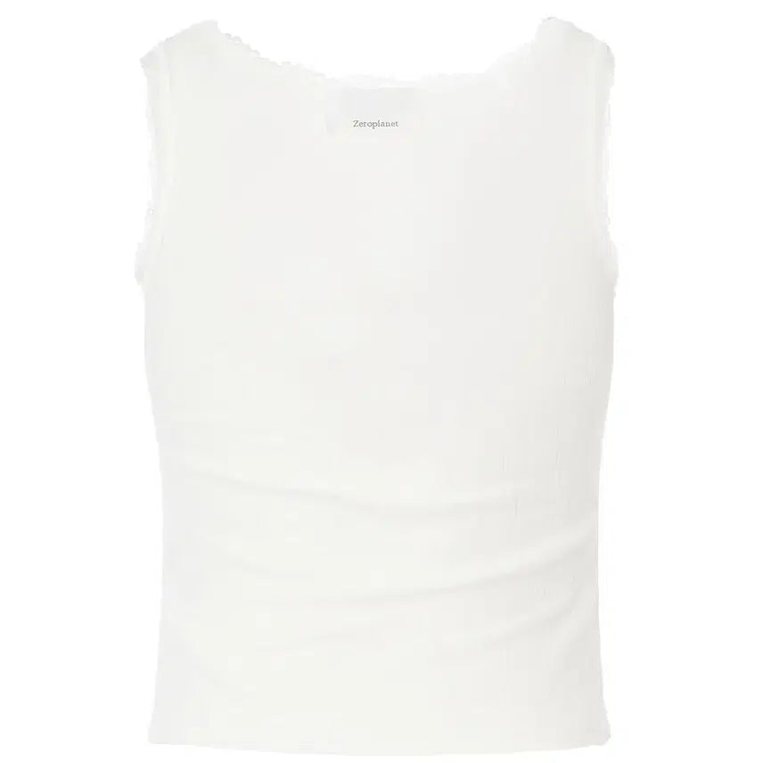 [BUNJANG] Zeroplanet Kelsey Button Sleeveless Top / [닝닝, 아현 착용]제로플래닛 켈시 버튼 슬리브리스 white