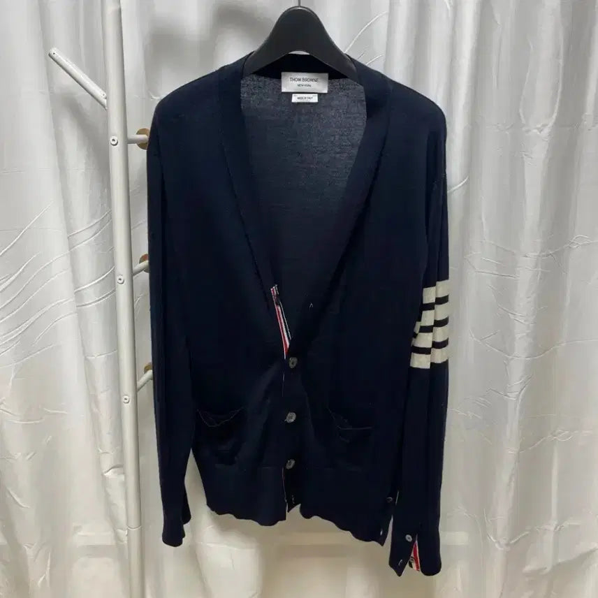 [BUNJANG] Thom Browne Merino Wool Cardigan Navy / [5] 톰브라운 메리노울 가디건 네이비
