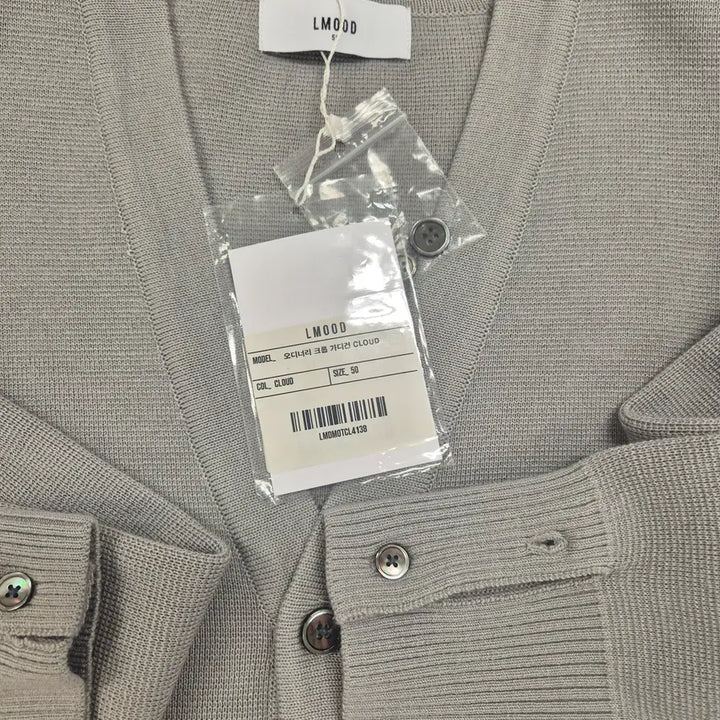 [BUNJANG] LMOOD Ordinary Crop Cardigan (Cloud, Gray) / LMOOD 엘무드 오디너리 크롭 가디건 (클라우드, 회색)