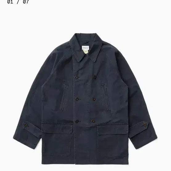 [BUNJANG] Khakis Double Chore Coat Navy / Khakis Double Chore Coat Navy, 카키스 더블코트