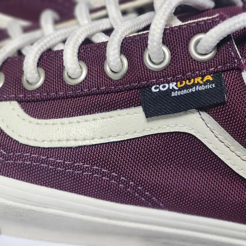 [BUNJANG] Vans Old Skool Cordura Burgundy Sneakers / 반스 올드스쿨 코듀라 버건디 225