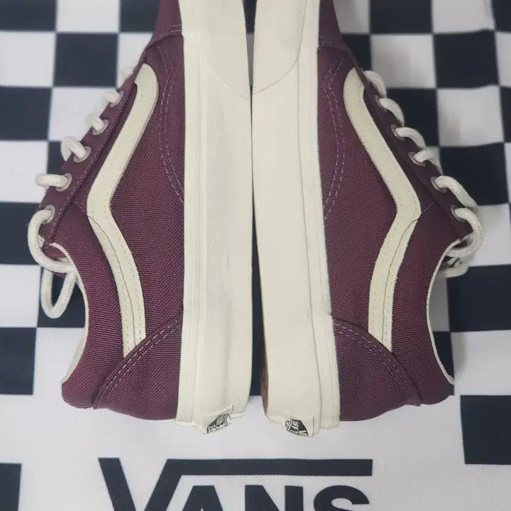[BUNJANG] Vans Old Skool Cordura Burgundy Sneakers / 반스 올드스쿨 코듀라 버건디 225