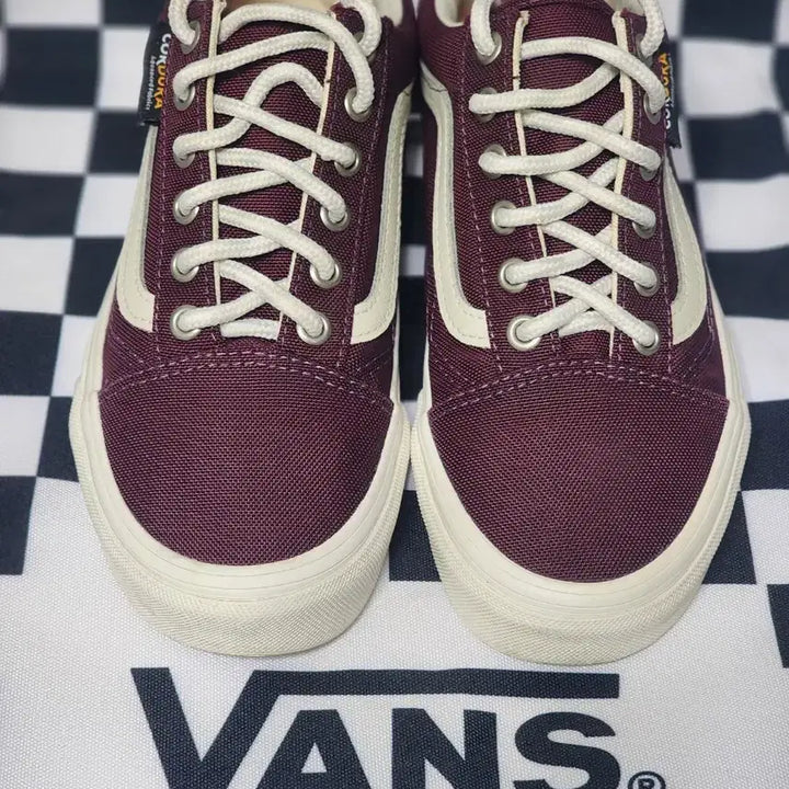 [BUNJANG] Vans Old Skool Cordura Burgundy Sneakers / 반스 올드스쿨 코듀라 버건디 225