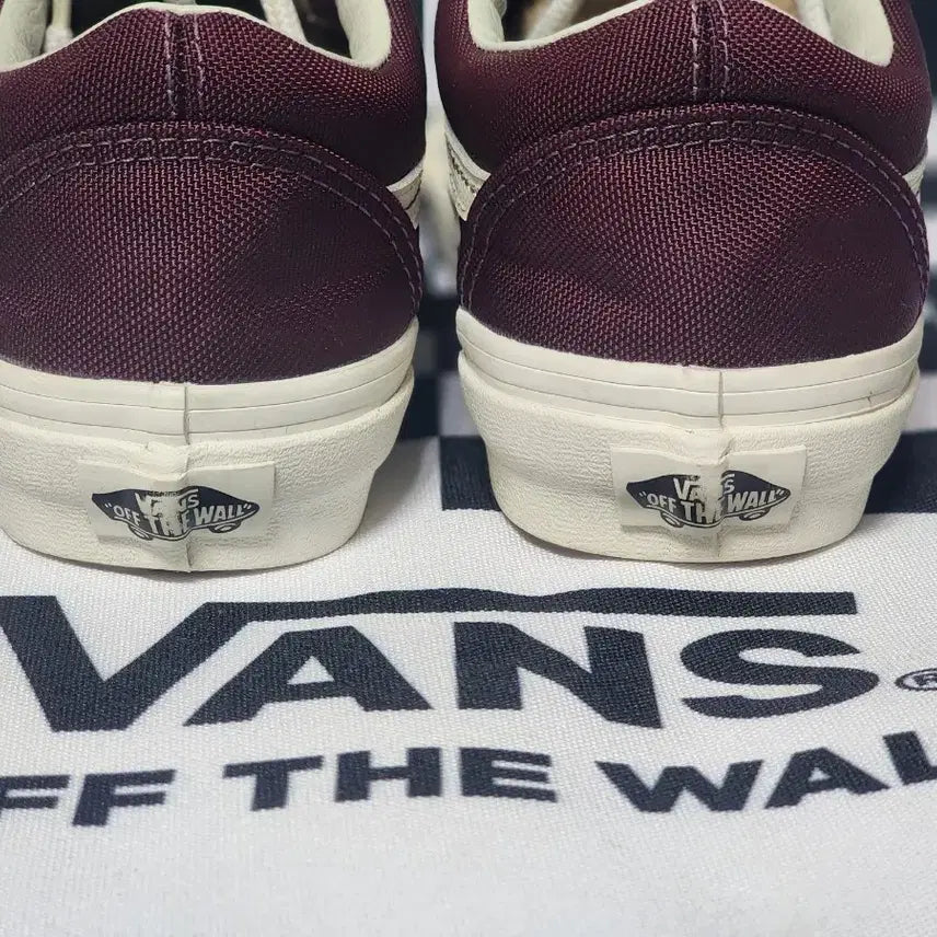 [BUNJANG] Vans Old Skool Cordura Burgundy Sneakers / 반스 올드스쿨 코듀라 버건디 225