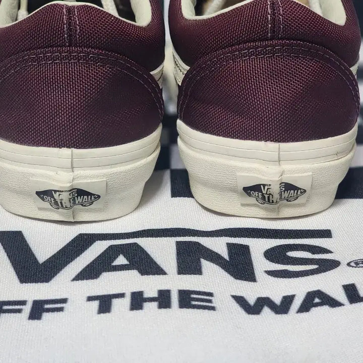 [BUNJANG] Vans Old Skool Cordura Burgundy Sneakers / 반스 올드스쿨 코듀라 버건디 225