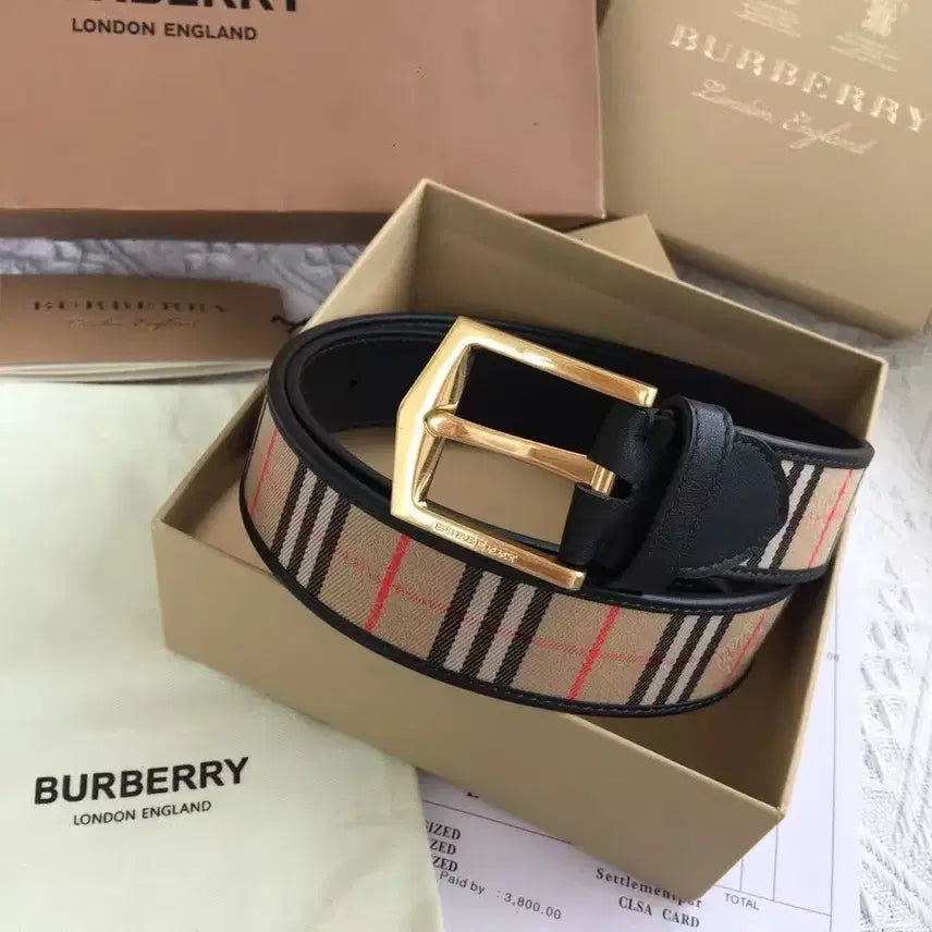 [SOLD OUT] 버버리 패션 캐주얼 남성 벨트 85 너비 3.5cm