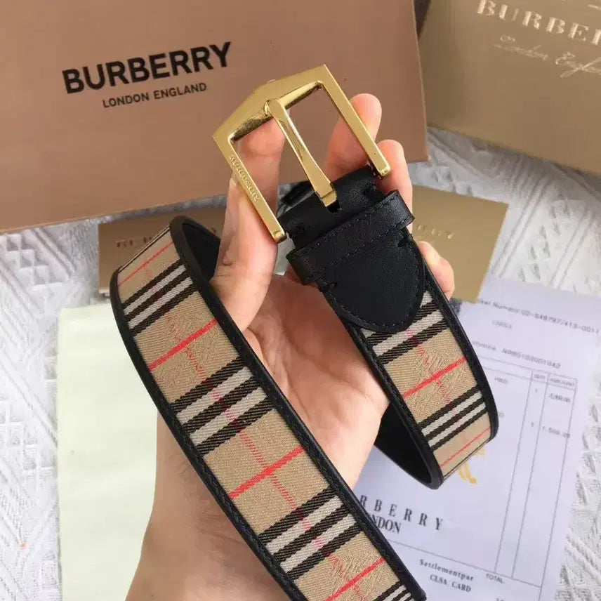 [SOLD OUT] 버버리 패션 캐주얼 남성 벨트 85 너비 3.5cm