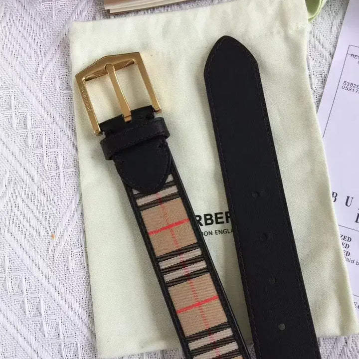 [SOLD OUT] 버버리 패션 캐주얼 남성 벨트 85 너비 3.5cm