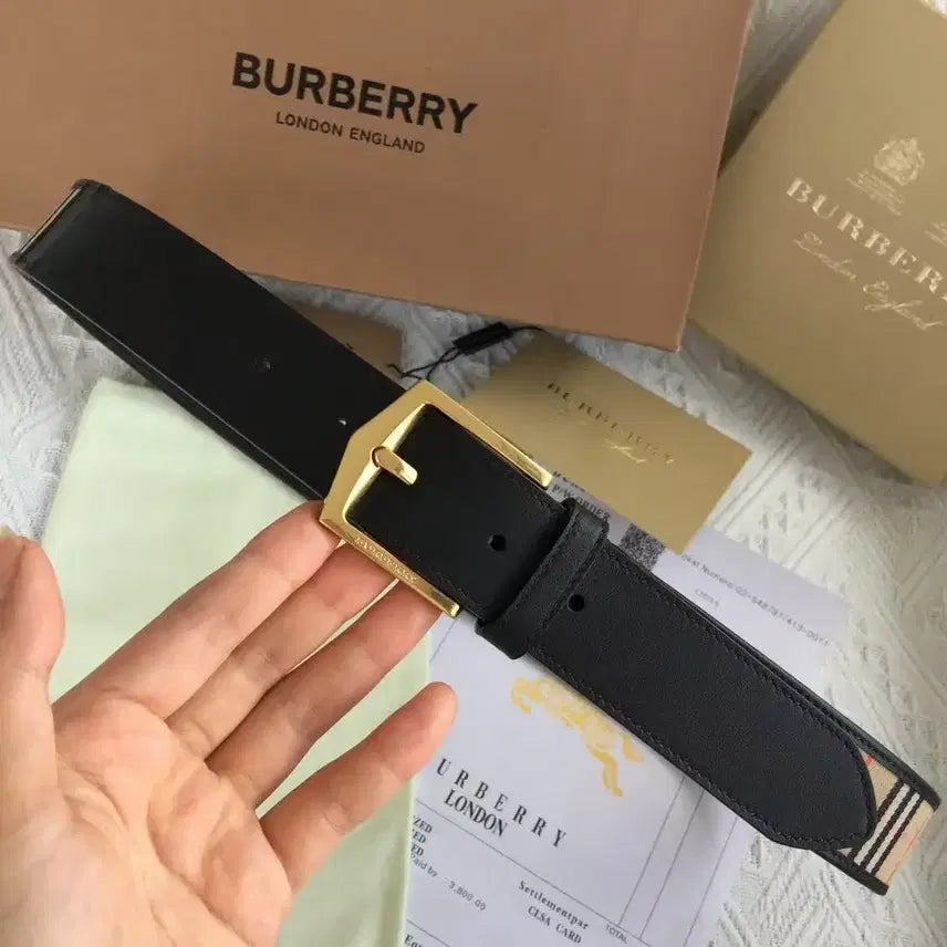 [SOLD OUT] 버버리 패션 캐주얼 남성 벨트 85 너비 3.5cm