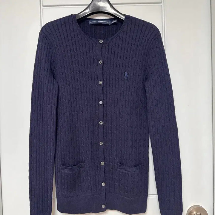 [BUNJANG] Polo Ralph Lauren Navy Cable Knit Cardigan S / 폴로 랄프로렌 네이비 케이블 니트 가디건 S 김포아울렛 구매 컨디션 좋아
