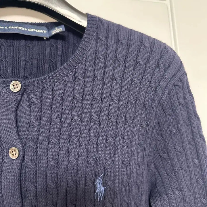 [BUNJANG] Polo Ralph Lauren Navy Cable Knit Cardigan S / 폴로 랄프로렌 네이비 케이블 니트 가디건 S 김포아울렛 구매 컨디션 좋아
