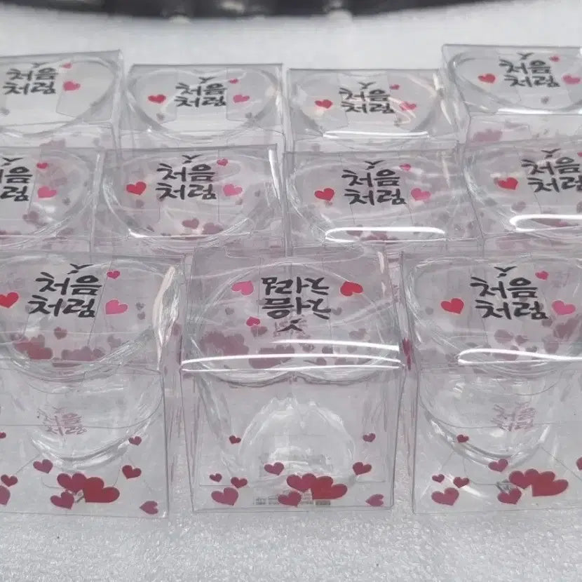 [BUNJANG] Chum Churum Mini Heart Glass Set / 처음처럼 미니미니 하트잔