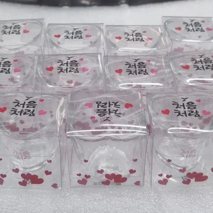 [BUNJANG] Chum Churum Mini Heart Glass Set / 처음처럼 미니미니 하트잔