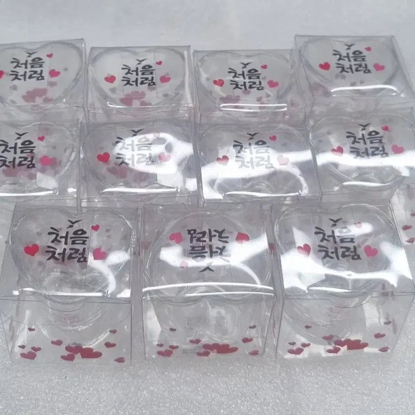 [BUNJANG] Chum Churum Mini Heart Glass Set / 처음처럼 미니미니 하트잔