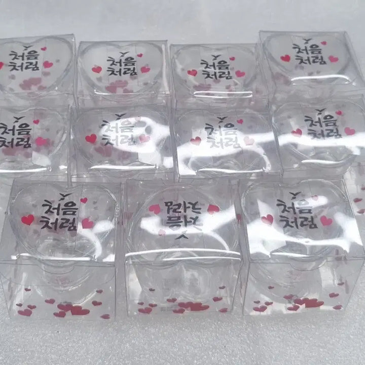 [BUNJANG] Chum Churum Mini Heart Glass Set / 처음처럼 미니미니 하트잔