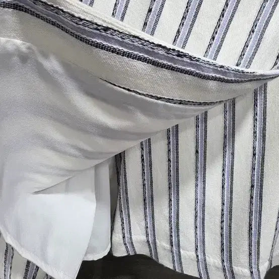 [BUNJANG] CLUB MONACO Striped Wrap Skirt / 새상품] CLUB MONACO 클럽모나코 , 벨트  스트라이프 랩스커트