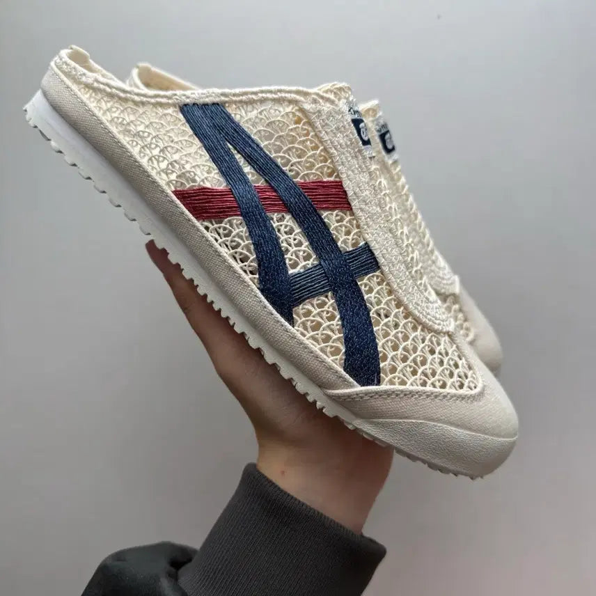 [SOLD OUT] 오니츠카타이거 멕시코66 슬립온 메쉬 아이보리 사이즈250