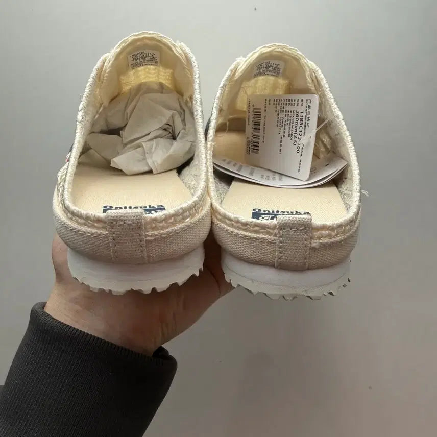 [SOLD OUT] 오니츠카타이거 멕시코66 슬립온 메쉬 아이보리 사이즈250