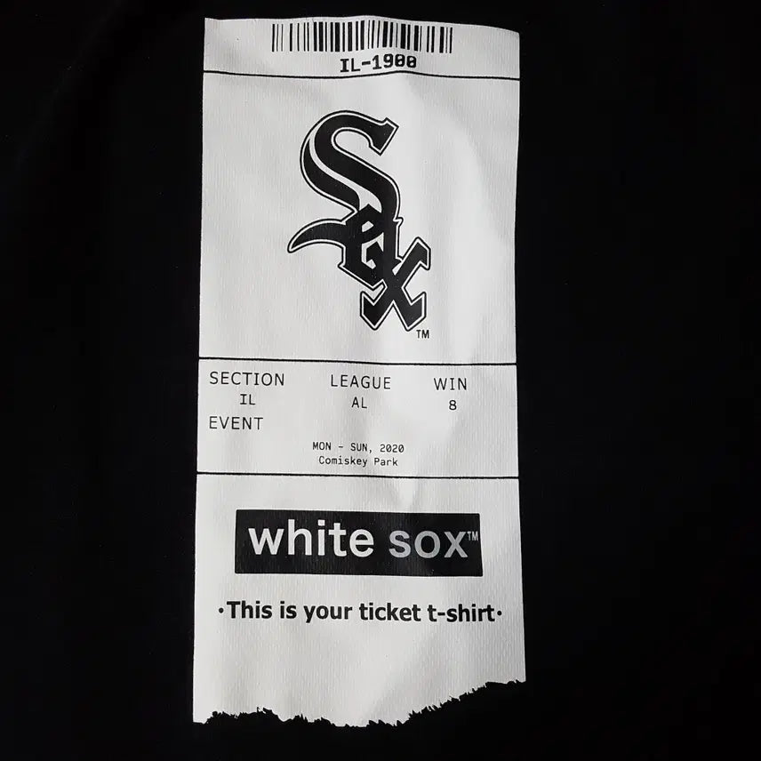 [BUNJANG] New Era Chicago White Sox Short Sleeve T-shirt (Black) / 뉴에라 남성 시카고 화이트삭스 반팔 티셔츠 블랙 100 오일장 0331