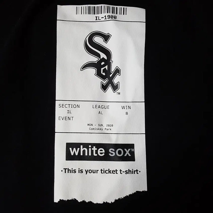 [BUNJANG] New Era Chicago White Sox Short Sleeve T-shirt (Black) / 뉴에라 남성 시카고 화이트삭스 반팔 티셔츠 블랙 100 오일장 0331