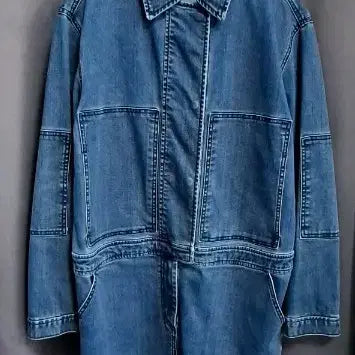 [BUNJANG] Tomboy Washed Denim Dress / 톰보이 워싱 데님 원피스