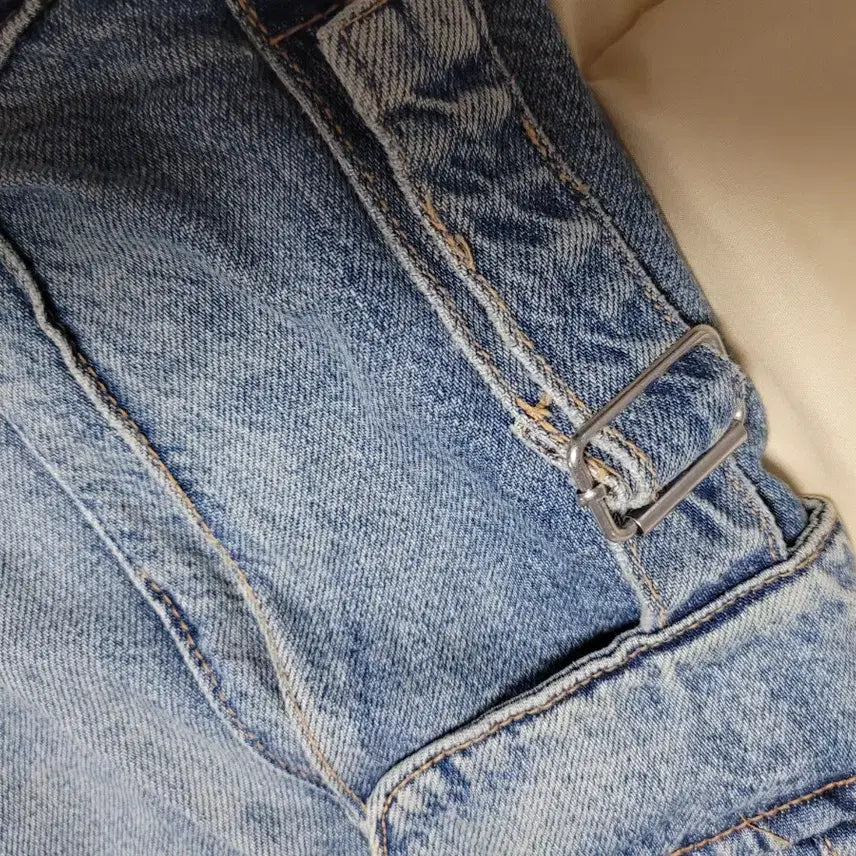 [BUNJANG] Zara Denim Cargo Overalls / 자라zara 청 데님 카고 멜빵 바지