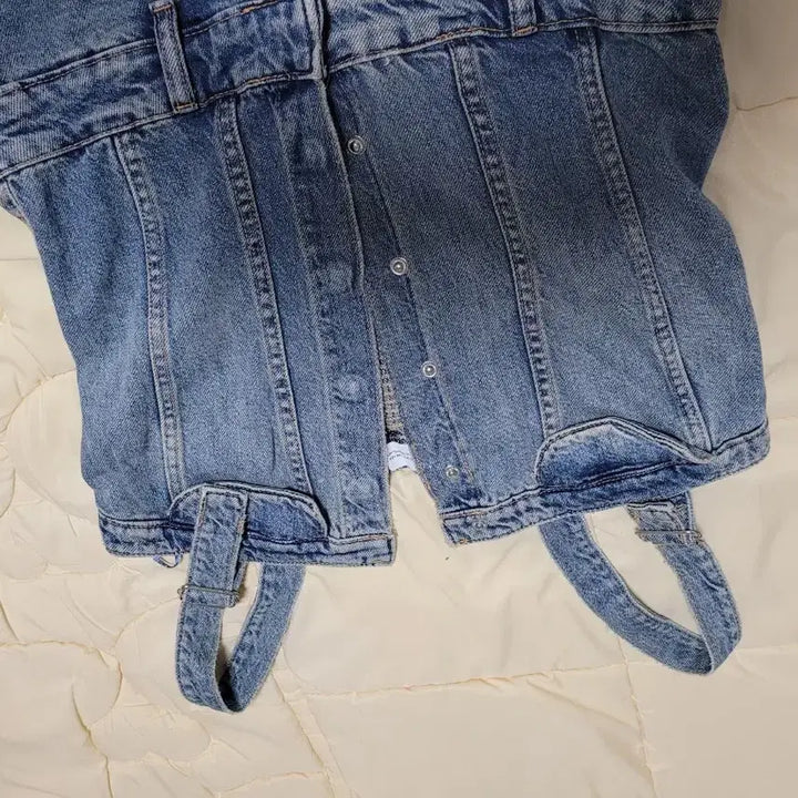 [BUNJANG] Zara Denim Cargo Overalls / 자라zara 청 데님 카고 멜빵 바지