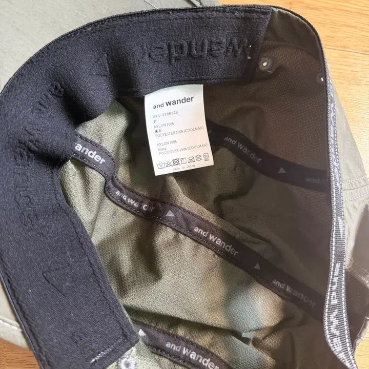 [BUNJANG] and wander JQ TAPE Cap Khaki (Original Model) / 앤드원더 JQ TAPE 캡 모자 카키 (초창기 모델)