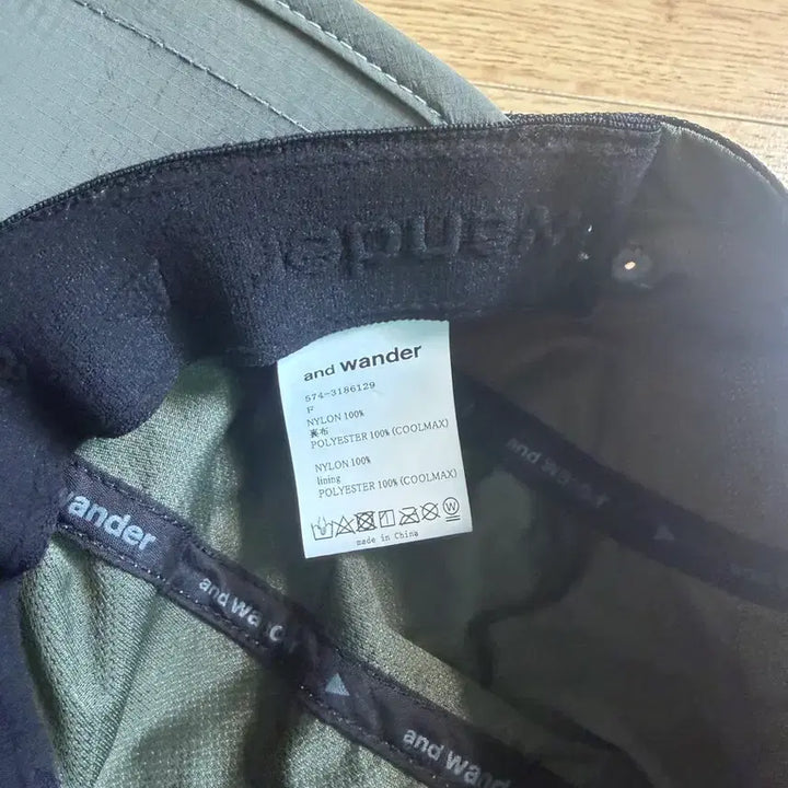 [BUNJANG] and wander JQ TAPE Cap Khaki (Original Model) / 앤드원더 JQ TAPE 캡 모자 카키 (초창기 모델)