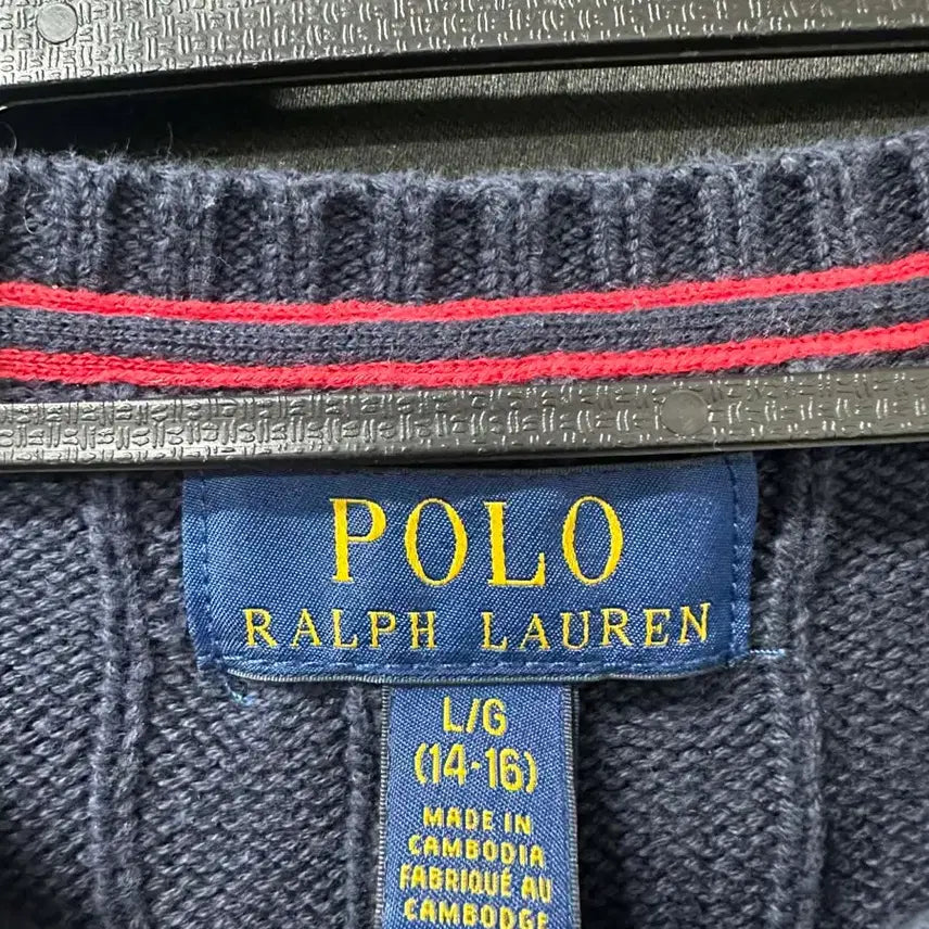 [BUNJANG] Polo Ralph Lauren Cable Knit Sweater Size 14-16 / 폴로 랄프로렘 케이블 니트 14-16 100