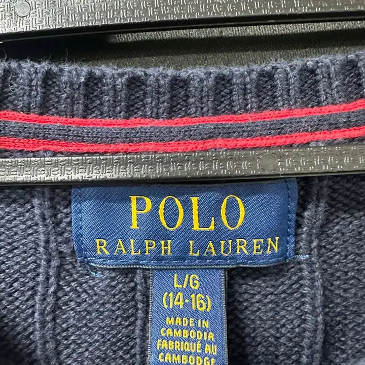 [BUNJANG] Polo Ralph Lauren Cable Knit Sweater Size 14-16 / 폴로 랄프로렘 케이블 니트 14-16 100
